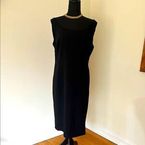 ARMANI COLLEZIONI Elegant Black Sleeveless Dress